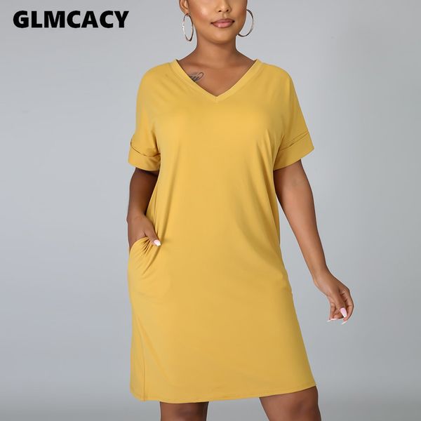 

casual dresses women short sleeve v-neck loose style t-shirt dress chic soft comfort summer, Black;gray
