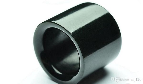 

natural xinjiang hetian jade finger refers to the jade heart through the men's heart jade ring archery fu word pull finger men's r, Silver