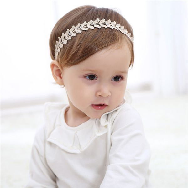 

gold lace hair baby headdress infant hair accessories, Silver