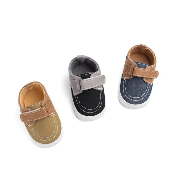

anti-slip sole sneakers toddler soft soled canvas shoes for baby autumn fashion baby boys girls cute casual crib shoes, Black
