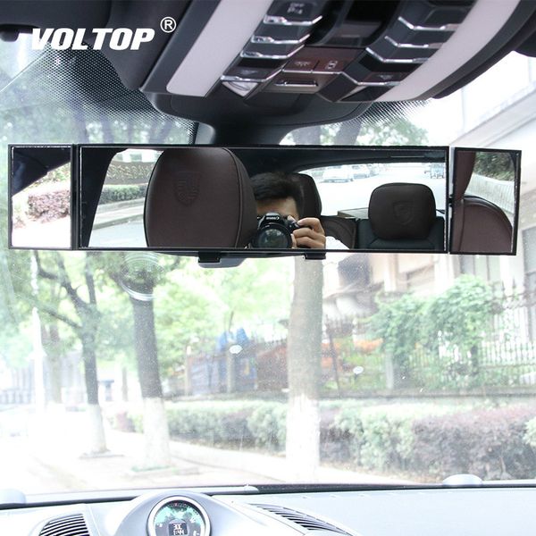 

car rearview mirror ornaments accessories 360 wide angle tri-fold surface blind spot mirror universal