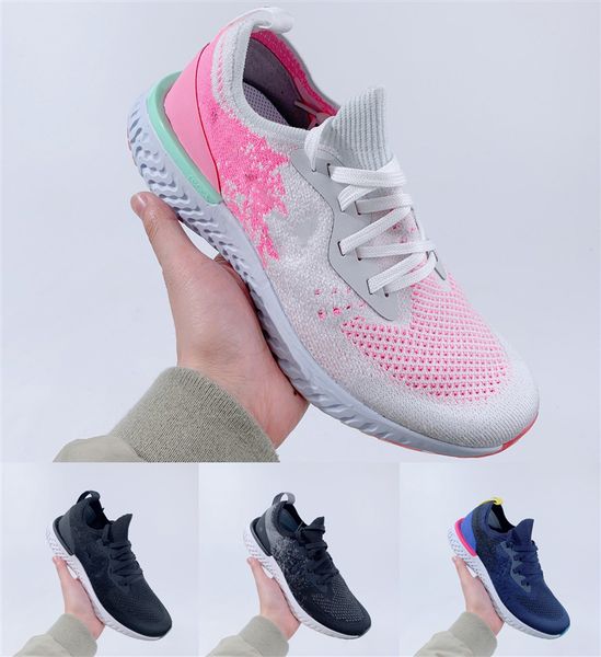 

epic react 2 designer men women loafers shoes for mens odyssey fly white black sports trainer platform casual sneakers knit shoe