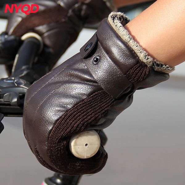 

new arrival motorcycle gloves winter keep warm waterproof windproof sports racing gloves moto protective gear, Black