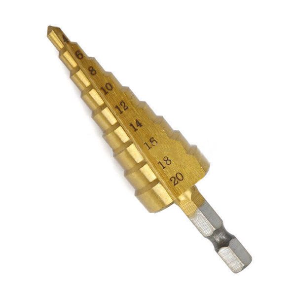 

1pcs 4-20mm hss step metal drill bits set titanium cone hole cutter tool sets
