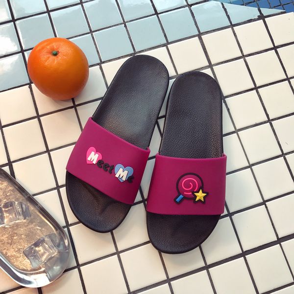 

fashion sandals summer candy slippers woman shoes beach sandals non-slip slippers woman shoes feminine sandalias tx121, Black