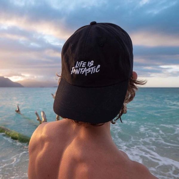 

life is fantastic 2020 new cotton mens hat youth letter print women men hats baseball cap snapback casual caps, Blue;gray