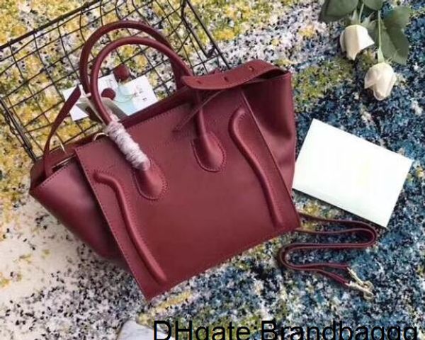 

classic ladies trapeze casual tote handbag real cowhide leather shoulder bat bag with wrist purse bag boston handbag