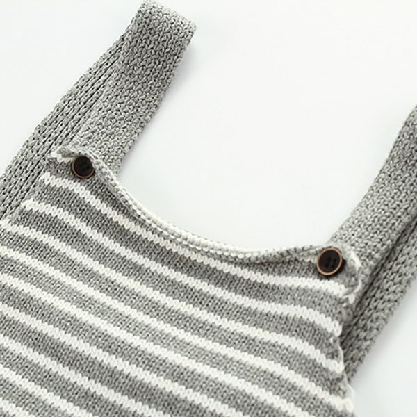 

winter baby girl clothe knitted infant sleeveless warm cute striped print baby sweater sweater bodysuit newborn outfits, White