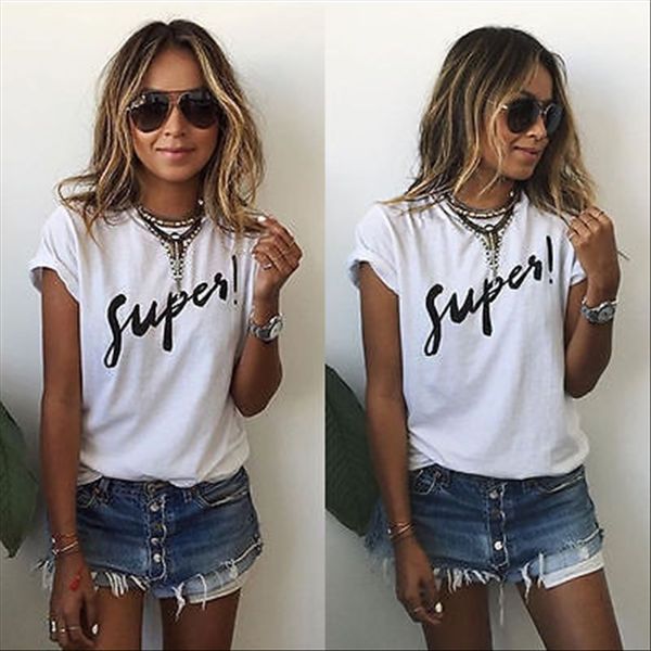 

number of sell pass fat-ya ma lame short-sleeved supes lettering t-shirt number of sell pass fat-ya ma lame short-sleeved supes lettering t, White