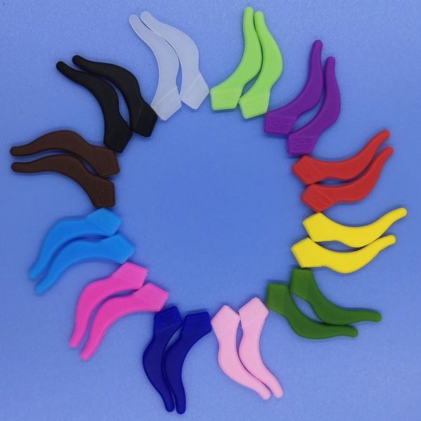 

silicone light soft accessory glasses anti-slip cover anti-dropping glasses accessories outdoor products large ear hook, Silver