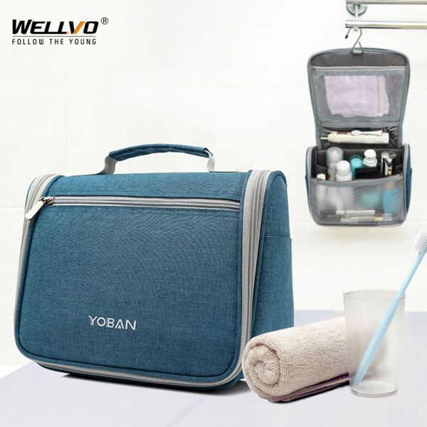 

travel toiletry bag women men cosmetics bags multi pockets organizer handbag 2020 hanging waterproof nylon duffle handbags xa46c