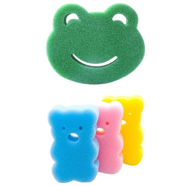 

baby soft sponge bath brushes kids cartoon shape bathing shower products children bathroom rubbing brush infant drawing tool toy