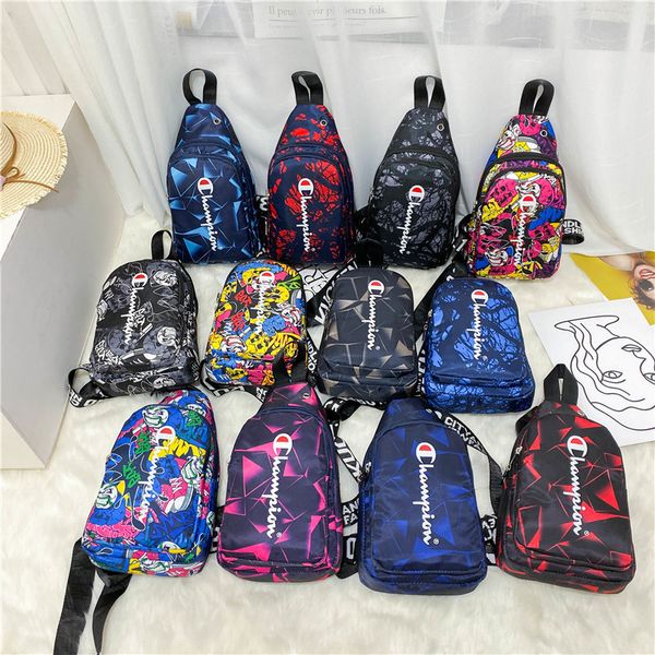 

brand champion belt waist bag oxford cloth chest bag luxury crossbody bum shoulder bag double zip fany pack handbags backpack c102102