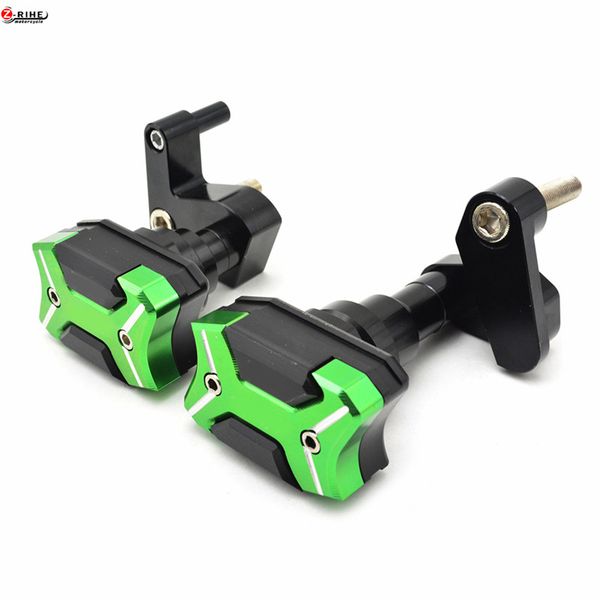 

motorcycle accessories cnc frame crash pads engine case sliders protector pour with logo for ninja zx10r 2008-2010