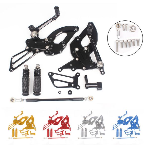 

adjustable rearsets footrest foot rest pegs pedals for cbr250rr 2017-2018 cnc aluminum