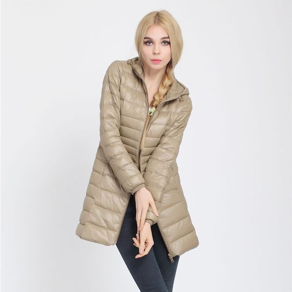 

вниз parka 2019 new brand winter пуховик женщины long white duck пуховик с капюшоном outwear ultralight thin hat пальто 6xl 7xl, Black