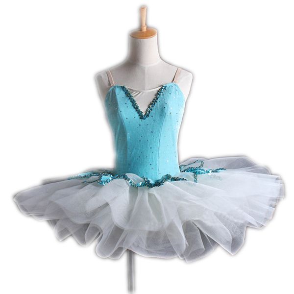 

new original single female children short practicing ballet stage performances installed blue ballet leotards for women, Black;red