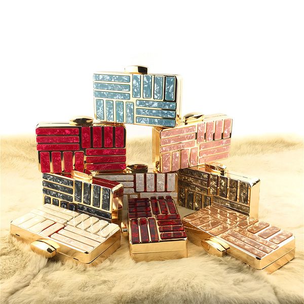 

ladybabag brand women acrylic decoration clutches evening chain crossbody bags party handbag dropshipping bolsas feminina bolso