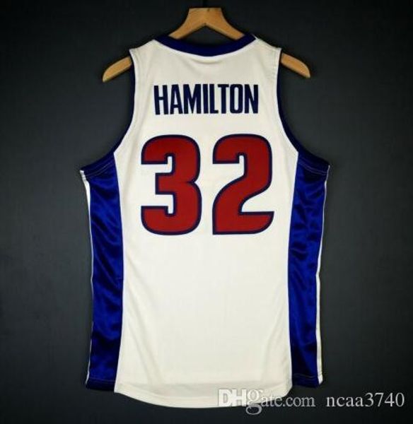 

custom men youth women vintage rip hamilton mitchell ness 04 finalscollege basketball jersey size s-4xl or custom any name or number jersey, Black