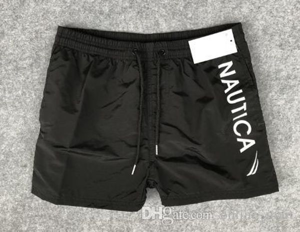 

2020 мужчины nautica шорты amercan мода классический пляж короткие штаны новый совет стволы сша твердые купальники черный белый красный желт, White;black