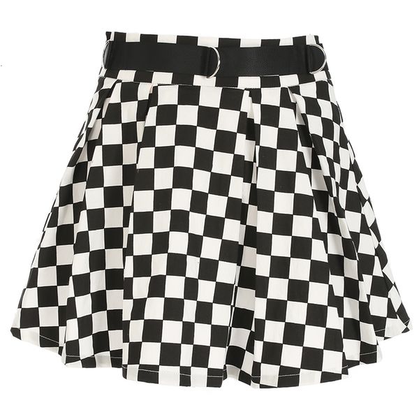 

skirts for women mini skirt black fashion white plaid a line skirts women new casual high waist streetwear saias falda