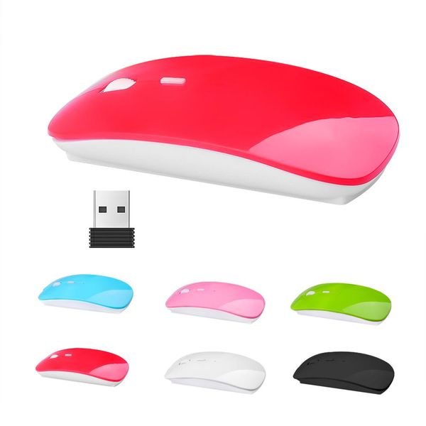 

sales nice mini usb optical wireless mouse 2.4g receiver multi color mouse cordless for macbook for computer pc lapdesktop