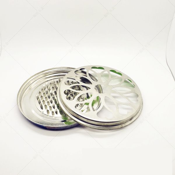 

portable tray mosquito coil holder round rack spiral incense frame with cover metal home insect repellent plate random color