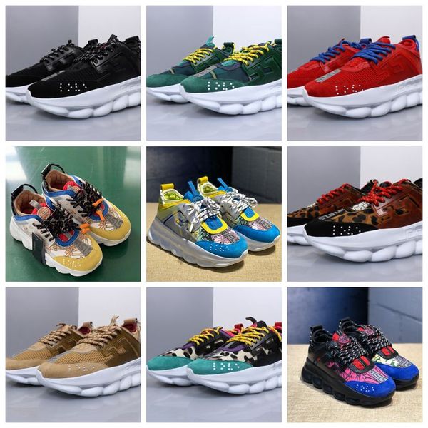 

36-45 chain reaction high popular designer sneakers chainz black sport fashion casual shoes trainer lightweight sole trainers shoes