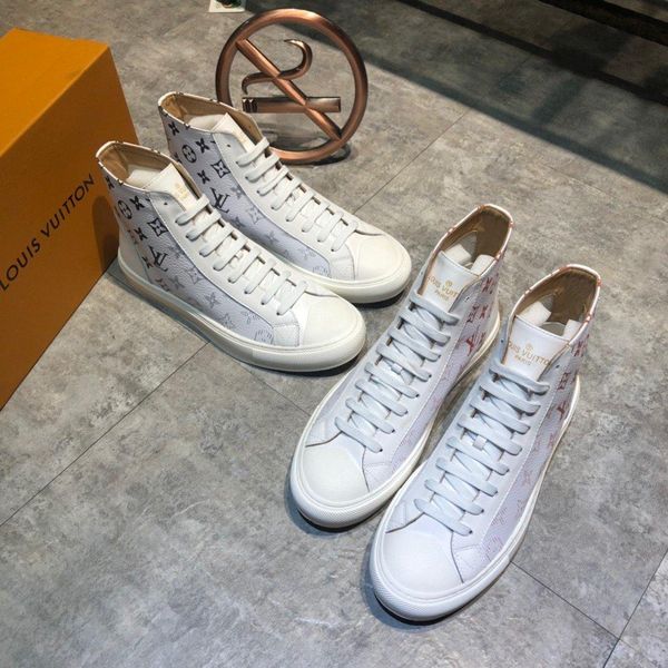 

waz22 new limited edition french series high-end men s casual shoes, men s boots fashion sports shoes, original shoebox delivery 38-44, Black