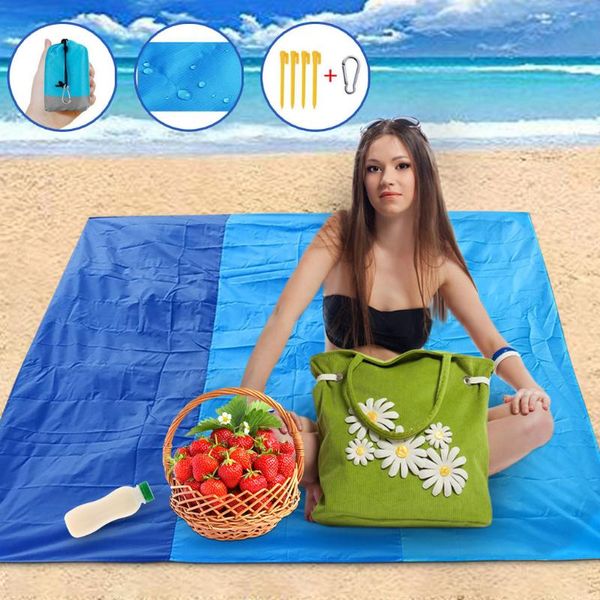 

beach blanket portable outdoor camping mat waterproof picnic mat ground baby sleeping mattress foldable moistureproof tent
