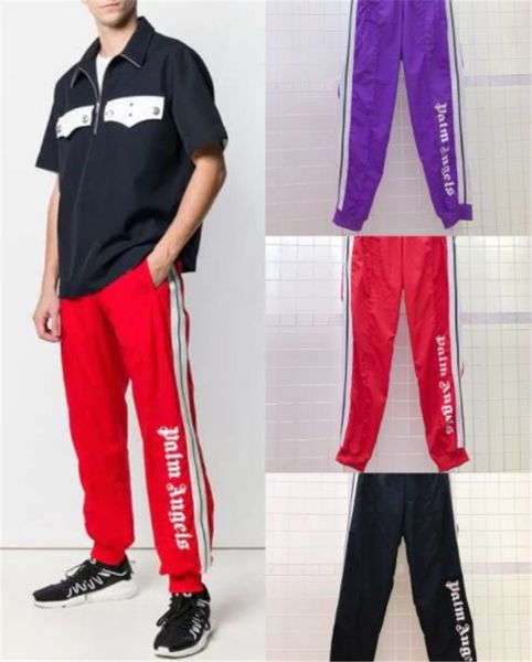 

Palm Angels Relaxed High Quality Pants Stripe Drawstring Pants For Mens And Womens Casual Fashion Sports Streetwear Pants