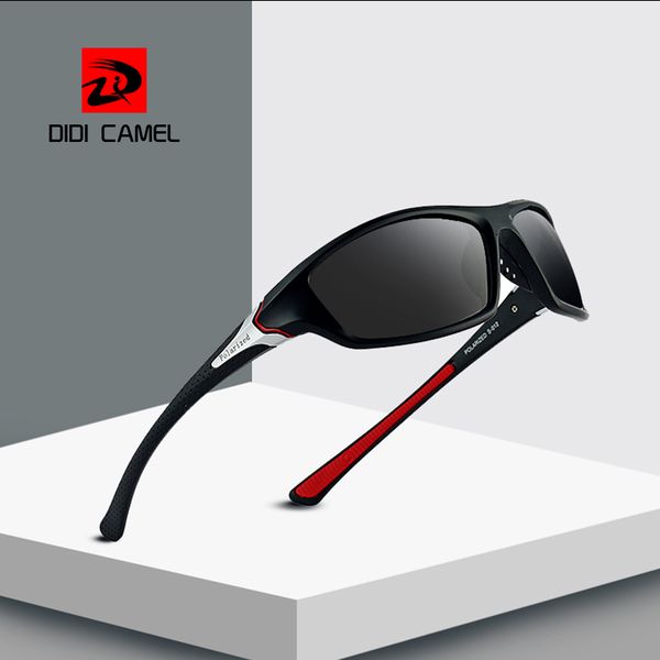 

brand design men polarized sunglasses for driving fashion plastic uv protection eyewear designer travel sun glasses gafas de sol, White;black
