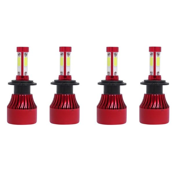 

4 pcs car 9005+9006 combo 4-side led headlight waterproof kits high low beam lamp bulb automobile modification repair auto