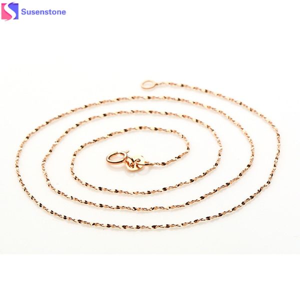 

women lady's pretty 1 pc italy starry rose gold chain necklace the republic of korea plate jadoku chain starry #1011, Silver