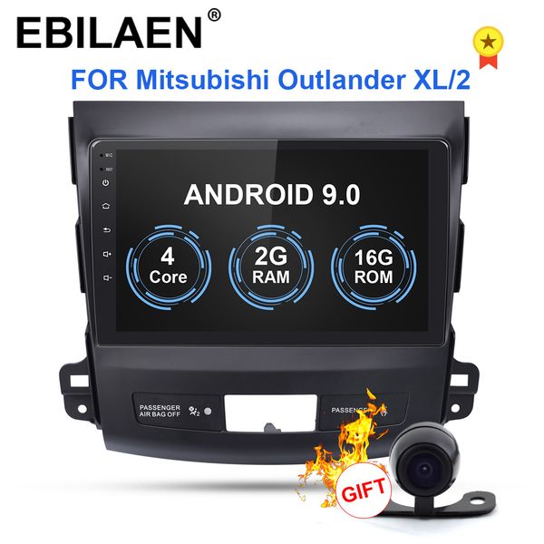 

ebilaen car dvd multimedia player for mitsubishi outlander xl 2005-2014 2din android 9.0 radio tape recorder navigation gps