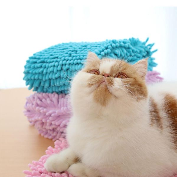 

chenille fiber water absorbent quick dry bath towel for pet