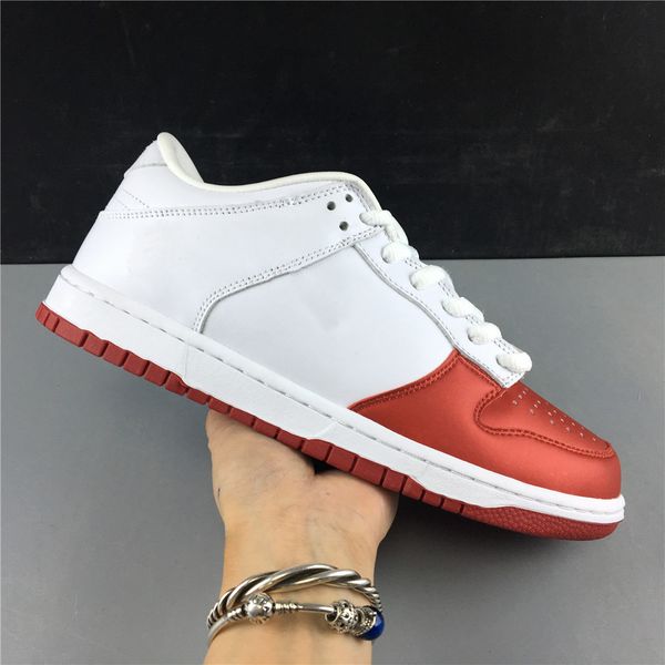

2020 с коробкой новых женщин sb dunk low белый красный skate обувь роскошная тренер спорт athentic кроссовки