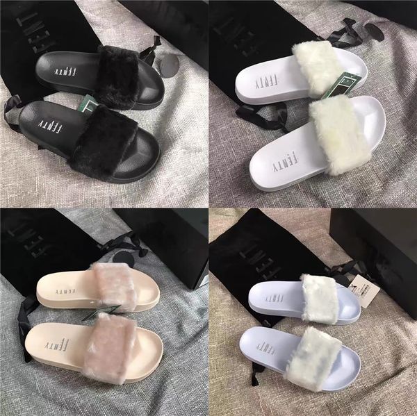 

05pk latest quality sliders women womens summer sandals beach slippers ladies flip flops loafers slides flat shoes#660, Black