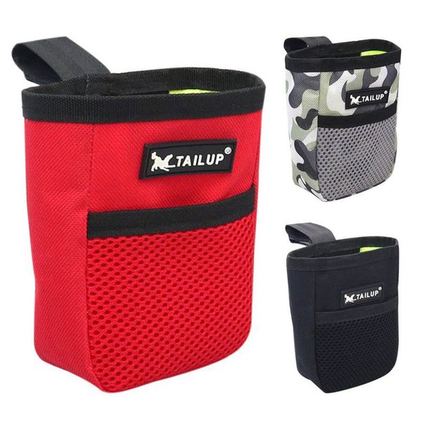 

mini pet hands training waist bag dog feed pouch portable camouflage pattern dog treat waterproof cloth bag