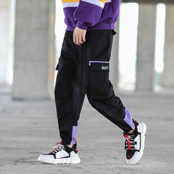 

harajuka pockets mens casual safari ankle length elastic waist loose fit plus size m-5xl male fashion cargo harem pants, Black