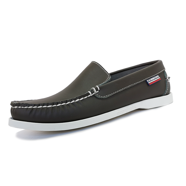 

men boat shoes sneakers slip-on genuine leather mens casual driving business men shoes ing, Black