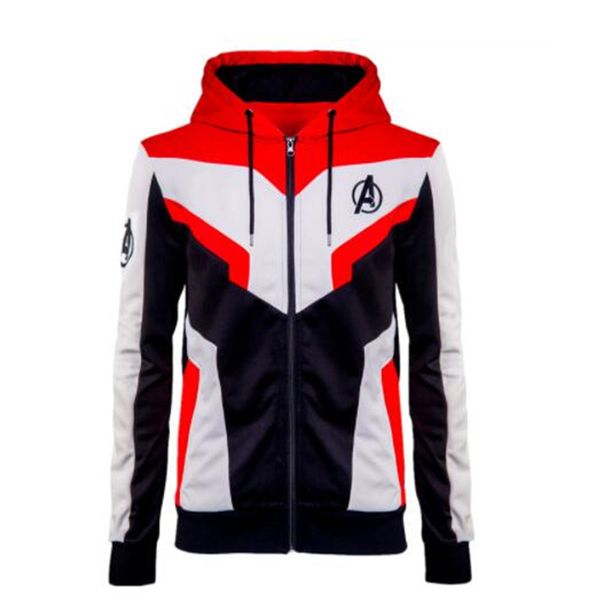 

avengers 4 slim hoodie marvel movie surrounding the same hoodie complex 4 quantum warfare commemorative edition sweater, Black;red