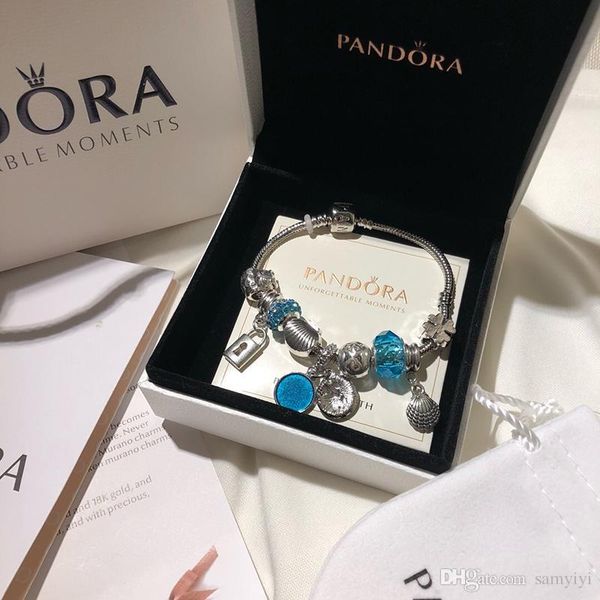 

Pandora luxury de igner jewelry women bracelet charm bracelet tainle teel crew cuff bracciali lady gift bracciale donna original box