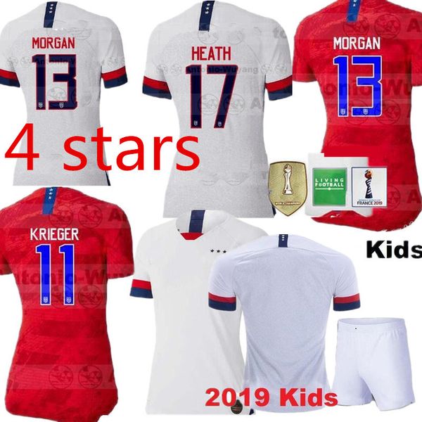 

World cup 2019 america girl occer jer ey united tate home away hirt u a women 4 tar lloyd rapinoe krieger football uniform female 19 20