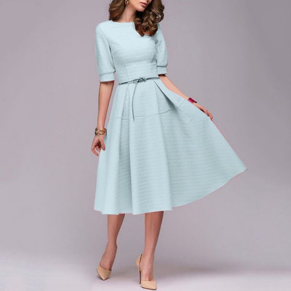 

women dress fashion half sleeve o-neck print casual slim 2xl lady dress casual dresses woman party night plus size dresses new, Black;gray