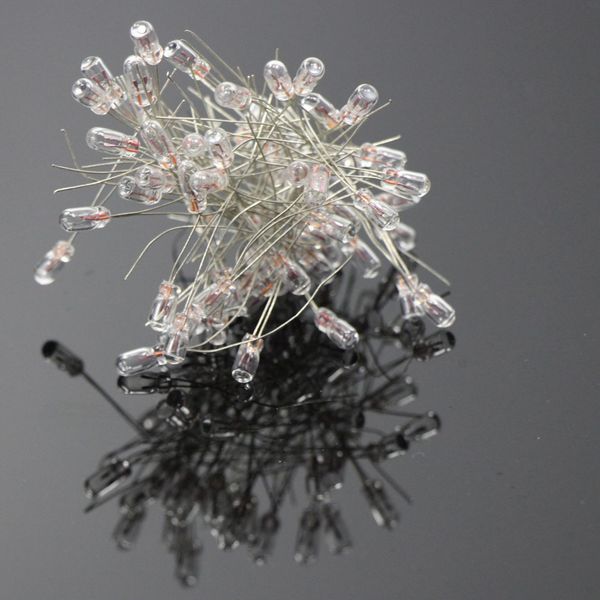 

100pcs clear 2.5mm 12v 14v 16v 40ma miniature grain of wheat bulbs warm white new mp030405 1/35 model train railway modeling