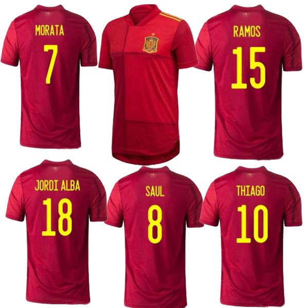 

2020 spain euro cup iniesta ramos player version mens home red asensio isco camisetas de futbol football shirts soccer jerseys 2021 s-3xl, Black;yellow
