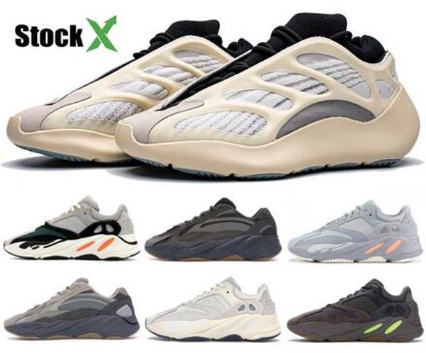 

reflective kanye west v3 alvah gid glow mens womens running shoes mens designer shoes carbon blue tephra 700 wave runner sneakers with box