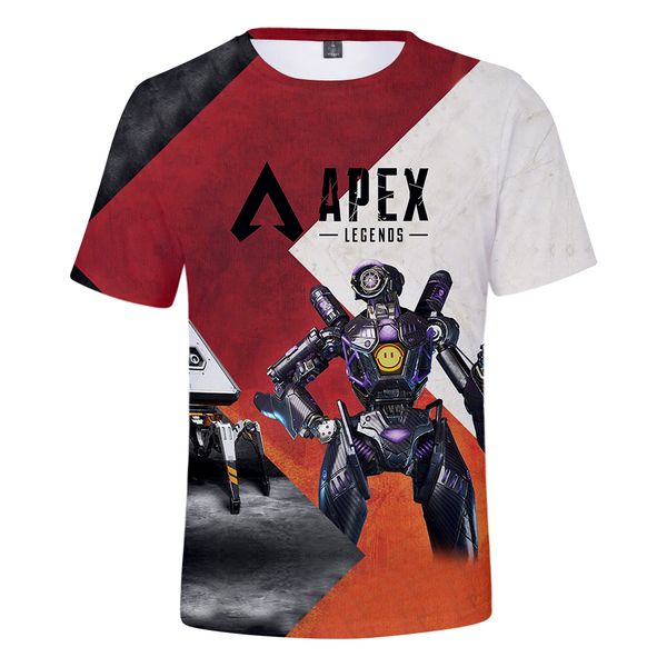 

3d-apex print t-shirt handsome fashion 3d t-shirt casual summer cool top, White;black