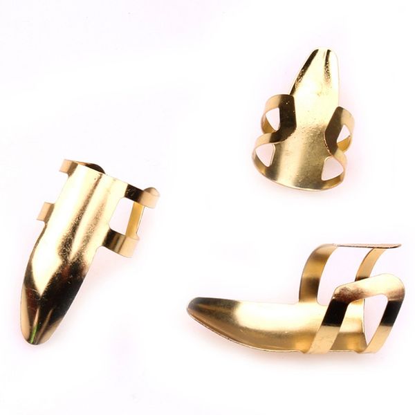 

6 pcs из нержавеющей стали thumb finger nail медиаторы плектры набор металла acoustic электрическая бас-гитара аксессуары